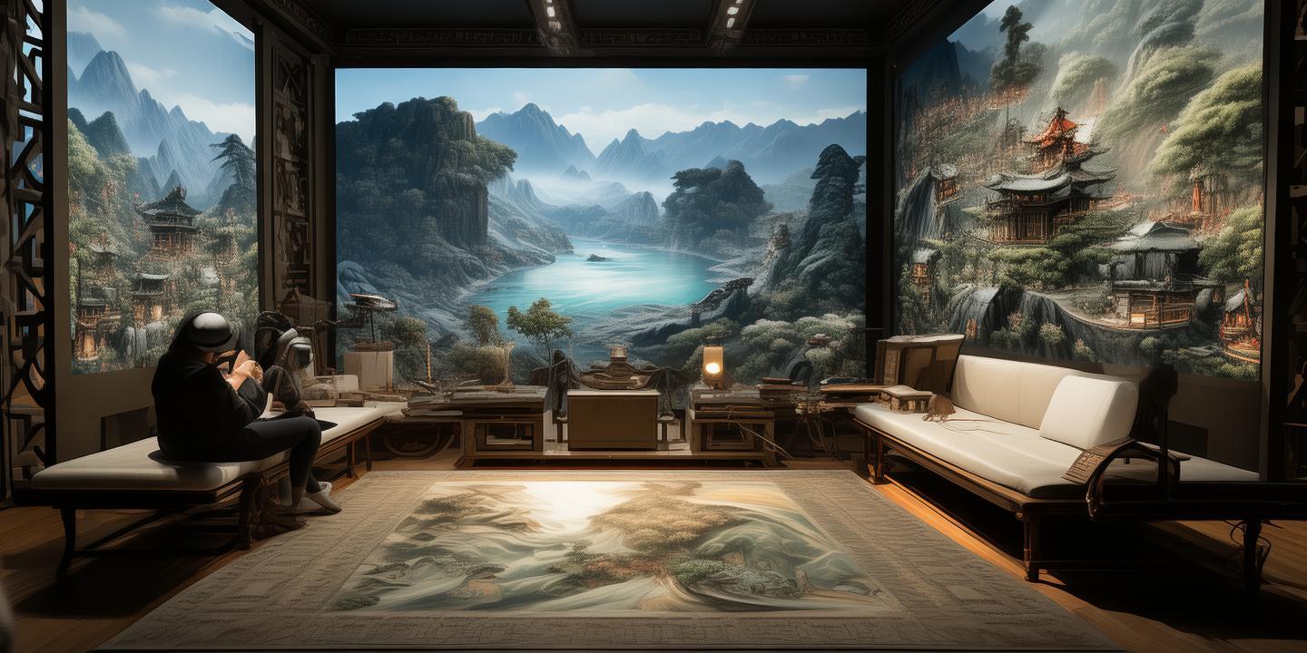 王蒙隐居地变身“元宇宙画室”:VR体验元代山水创作,开启艺术新纪元